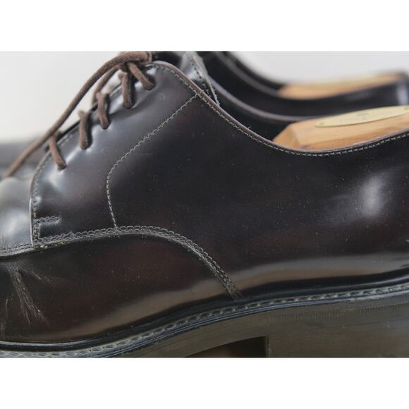 J Crew Made In ITALY Mens 10.5 - Brown Leather‎ Derby Heavy Dress Shoes main image 8